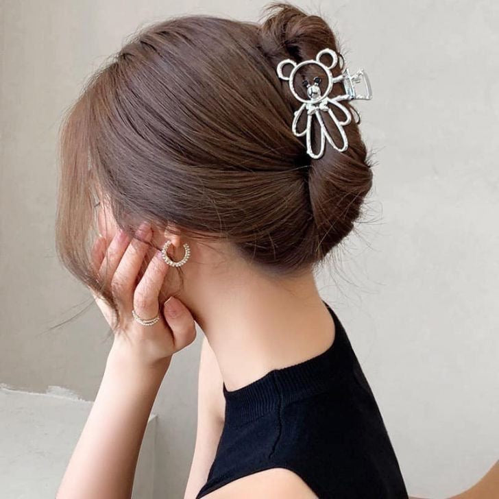 Cute Teddy Metal Hairclip / Clutcher / Claw