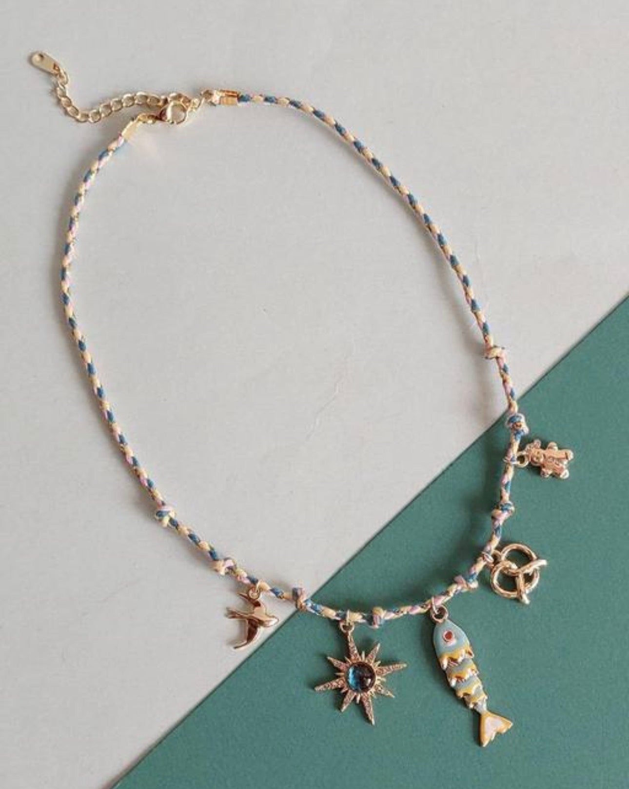 Beach Charms Ocean Elements Necklace