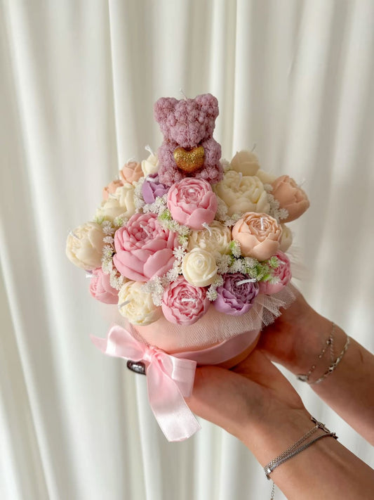 Luxe Assorted Candles Bouquet Gift Box