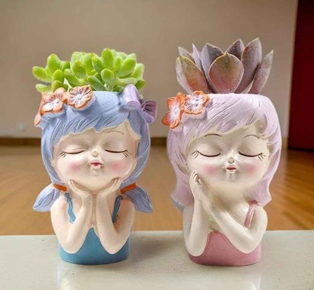 Cute Fairies Planter - Set of 2