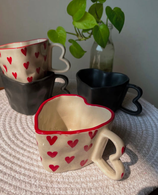 Adorable Heart Shape Cups - Set of 2