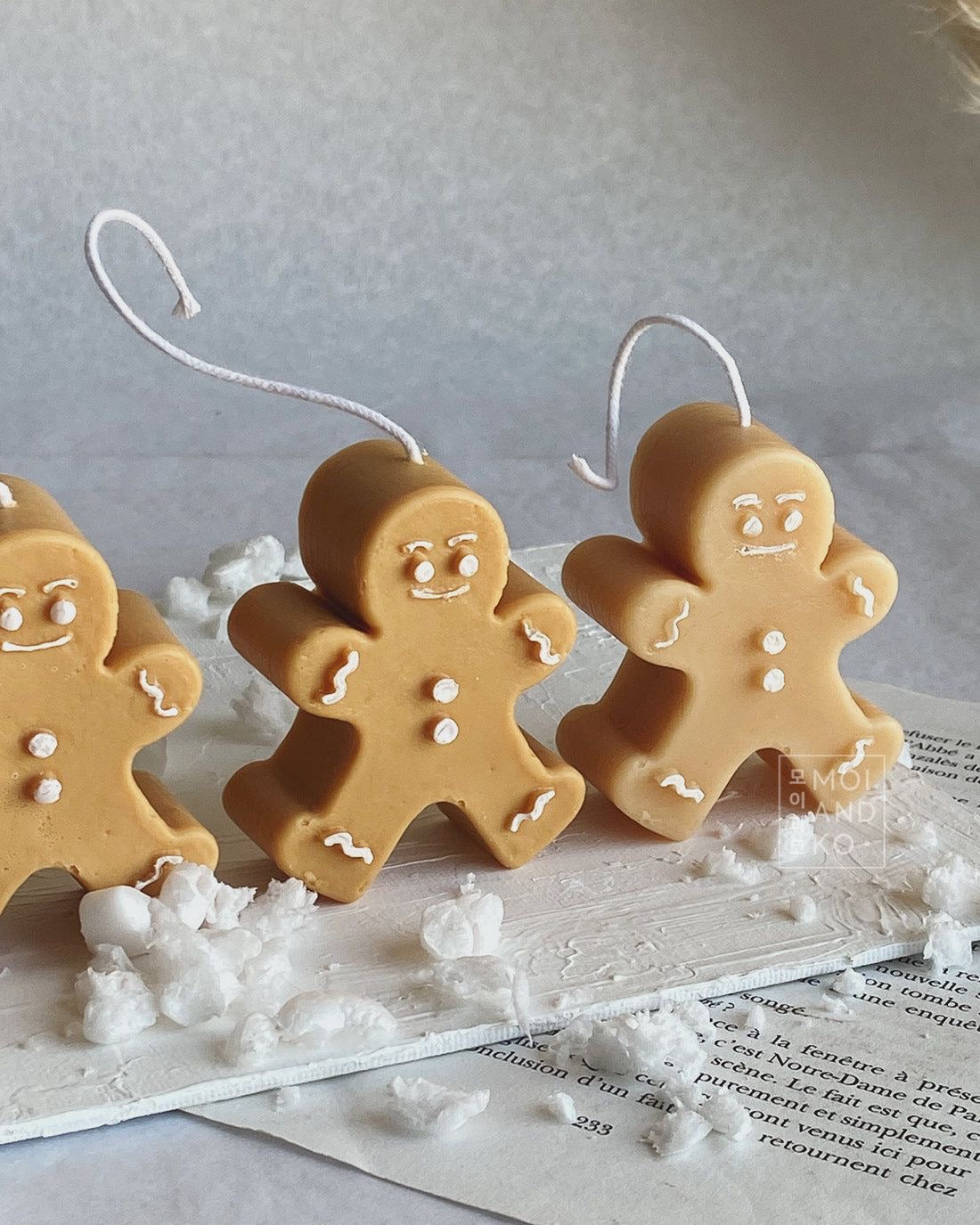 Gingerbread Christmas Candle