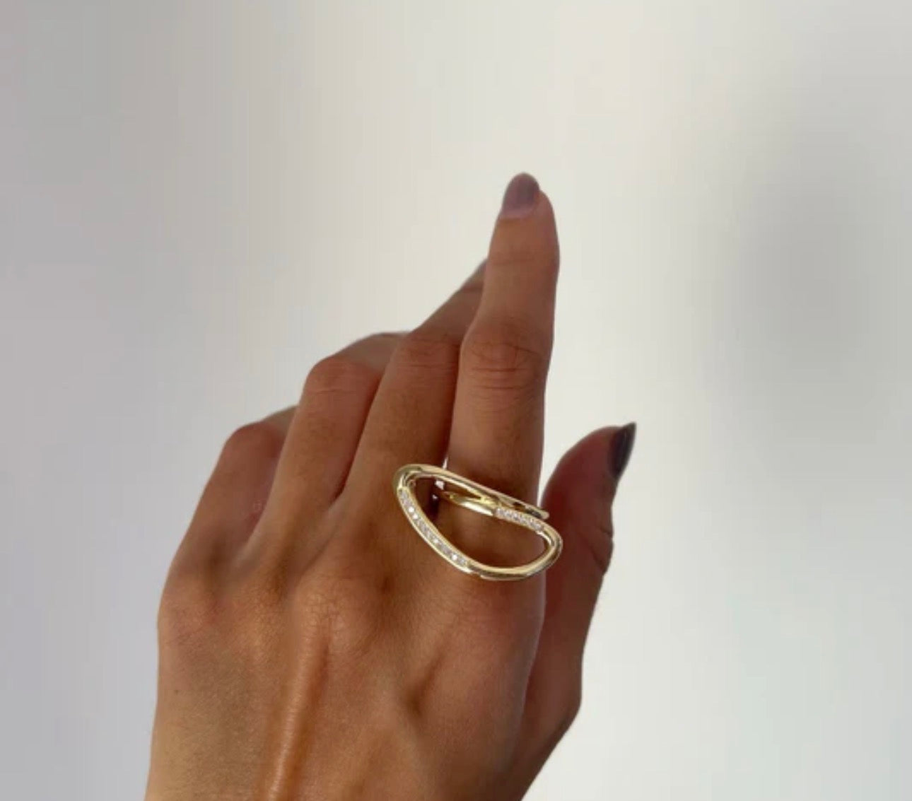 Minimalist Quirky Statement Ring