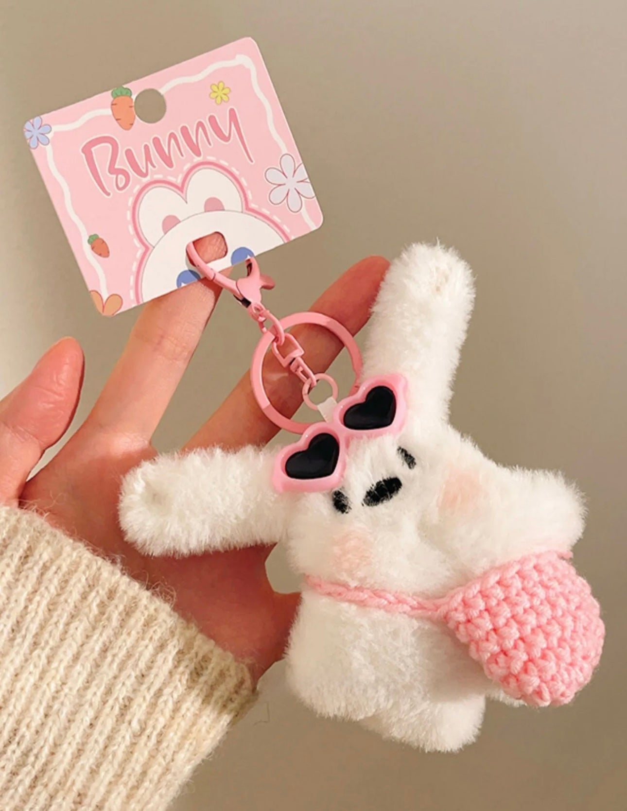 Plushy Cute Furry Bag Charm / Keychain