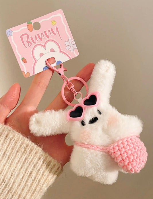 Plushy Cute Furry Bag Charm / Keychain