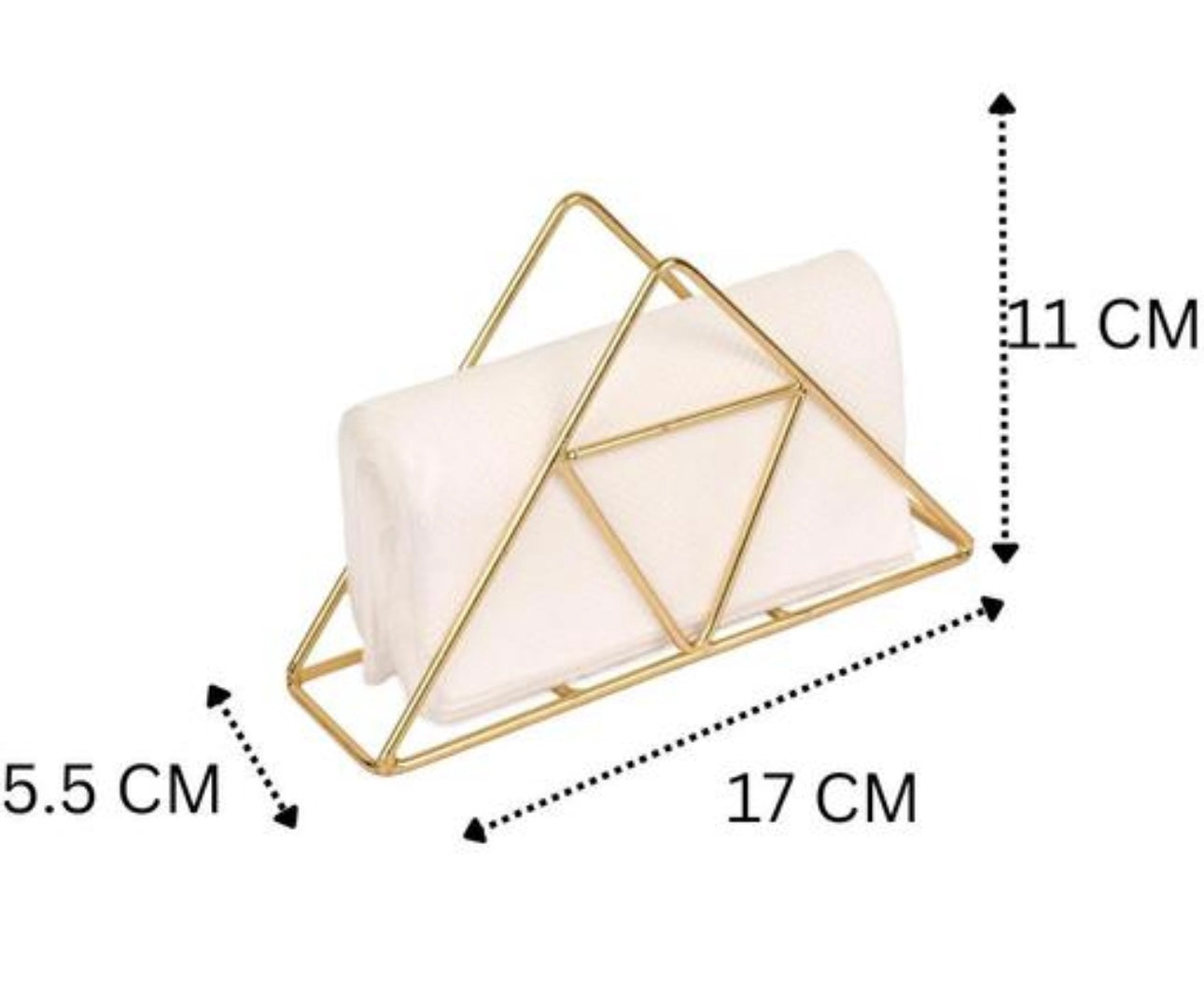 Modern Metal Nordic Triangle Tissue Holder