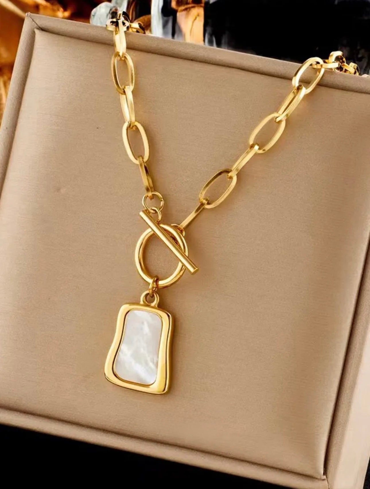 Exclusive Gold Plated Statement Necklace