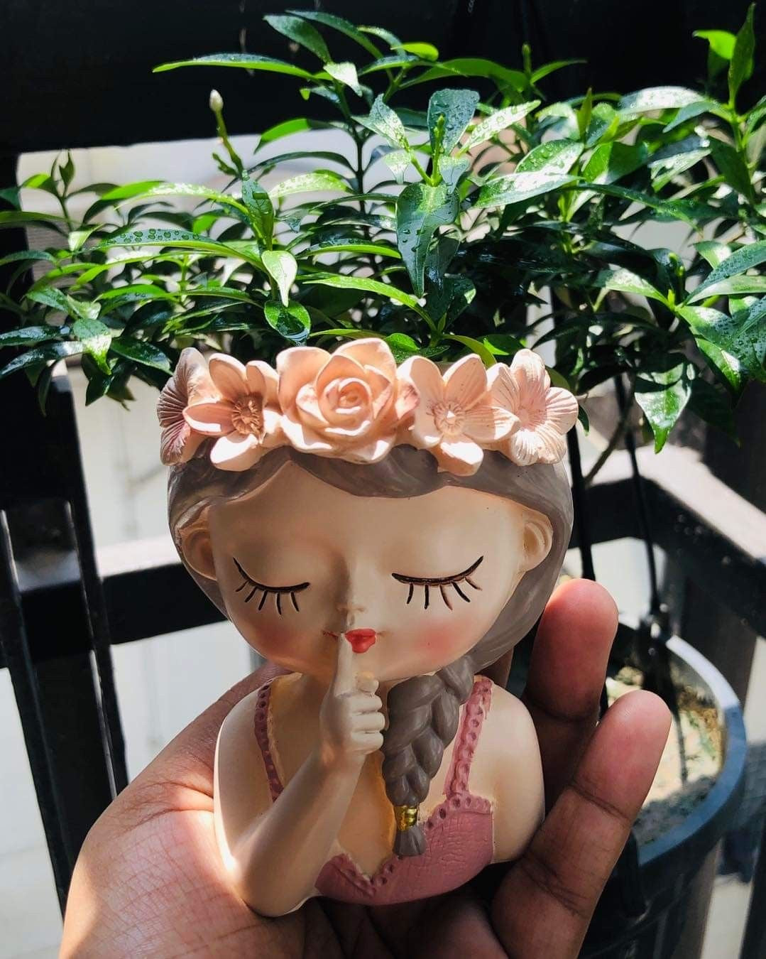 Cute Girl Fairies Planter / Multipurpose Brush Holder / Pencil Holder