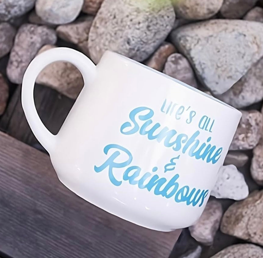 Pinterest Inspired Rainbow Inside Mug