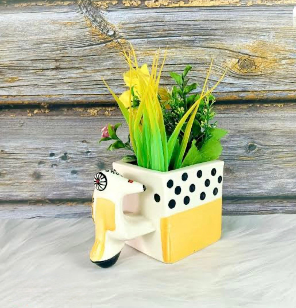 Decorative Scooter Shape Quirky Planter