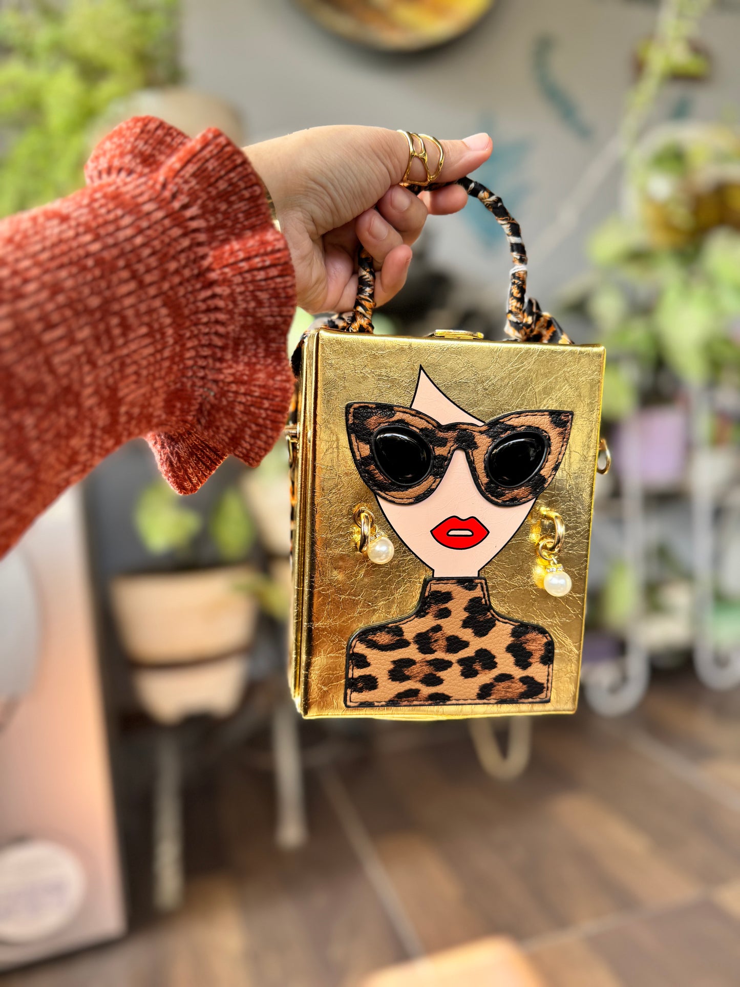 Exclusive Stylish Woman Face Statement Bag
