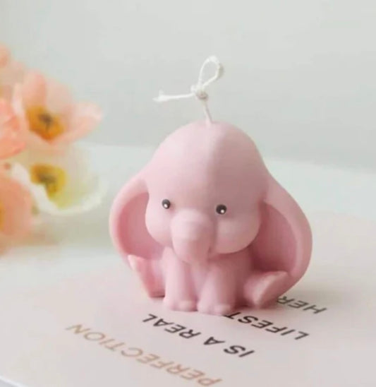 Cute Baby Elephant Candle