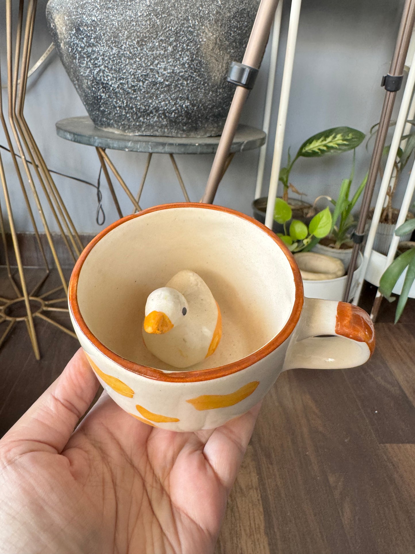 Adorable Duck Inside Mug
