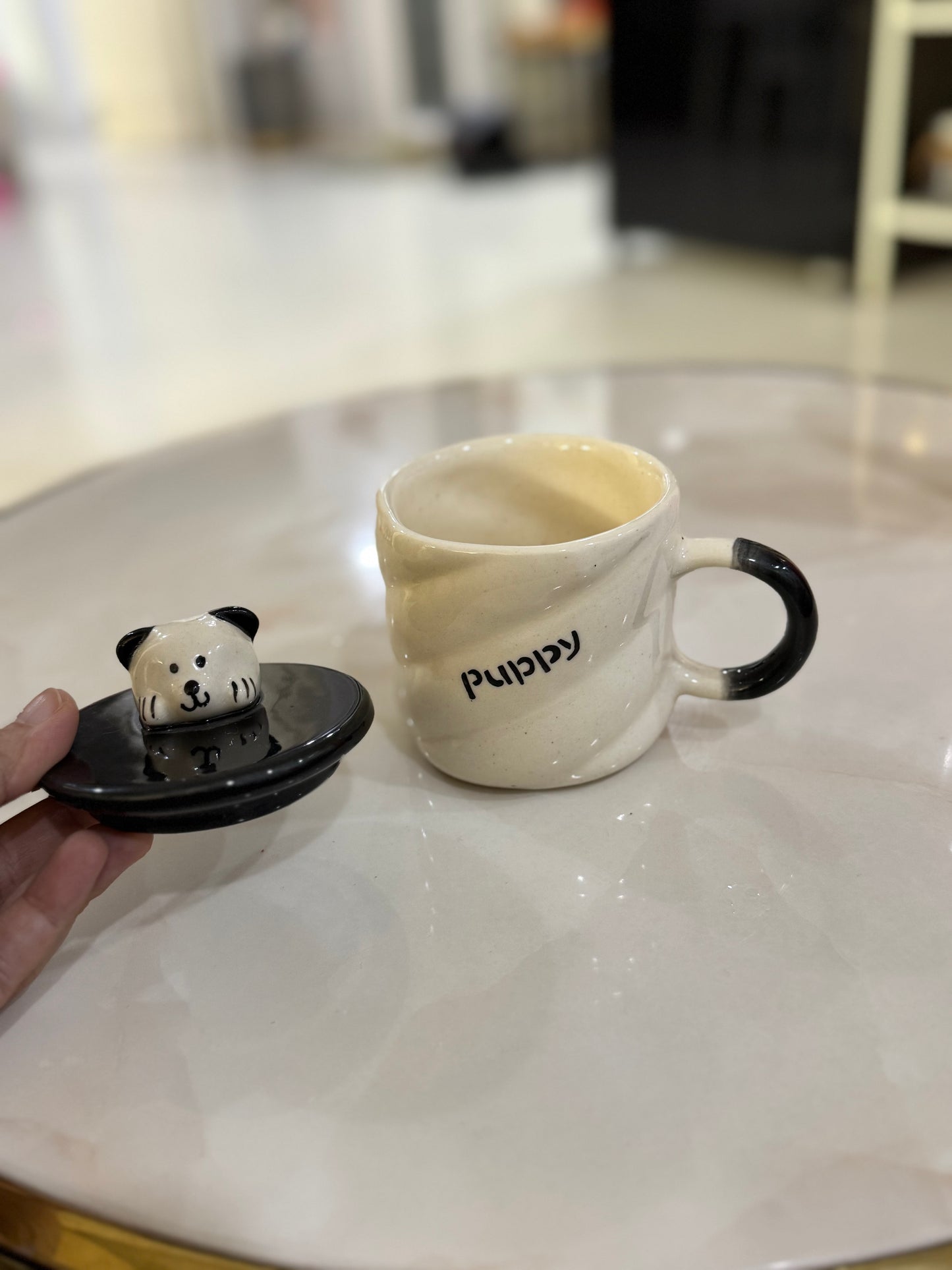 Cute Dog Mug with Lid