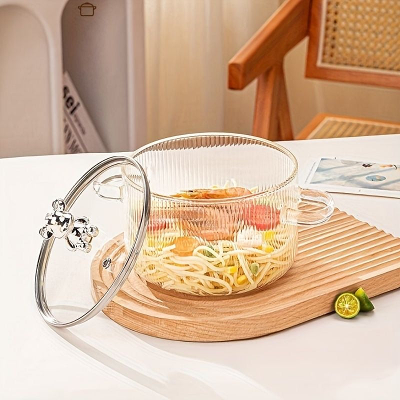 Large Serving Glass Casserole with Lid - Main Image