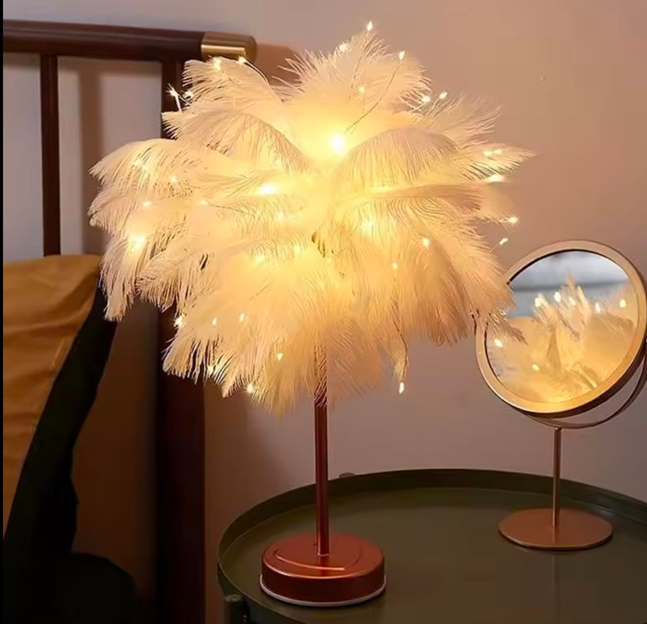 Decorative Feather Table Lamps