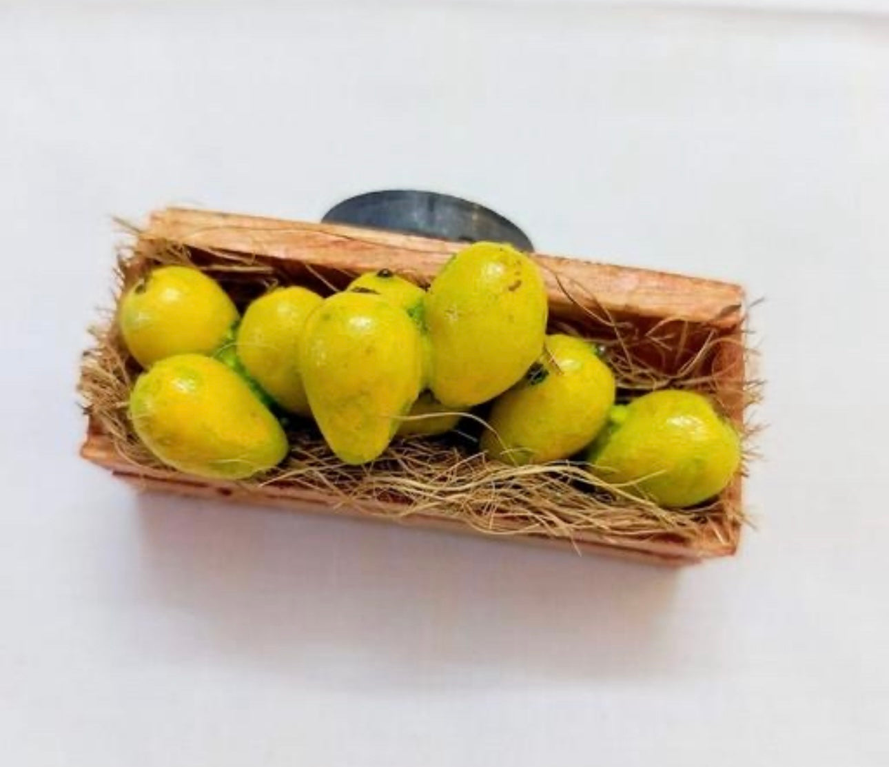 Mango Basket Miniature Fridge Magnet