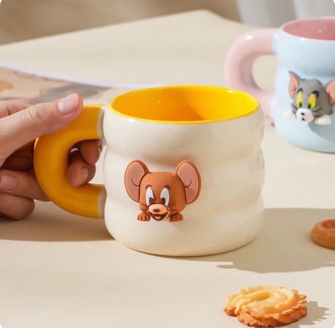 Exclusive Tom & Jerry Chunky Ceramic Mug