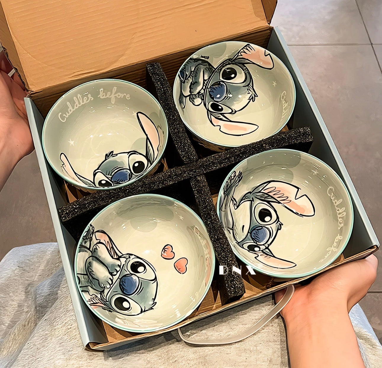 Exclusive Ceramic Stitch Bowl Set of 4 | Bowl Gift Set