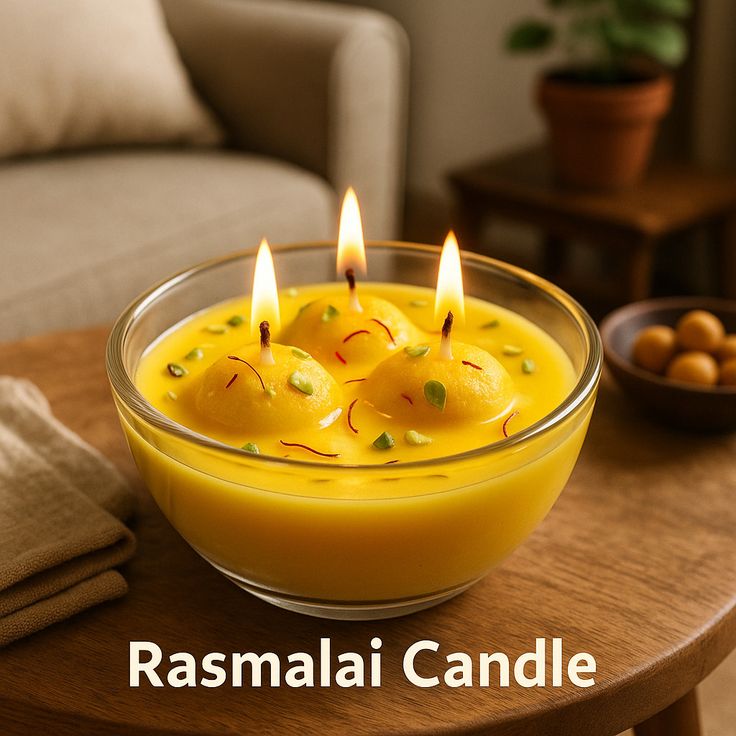 Jazz it up! Introducing Rasmalai Scented Candle â Handmade Soy Wax Candle _ Sweet-Inspired Decor & Gift, exclusively priced at an unbeatable value of â¹499_00 Don't miss out!.jpg
