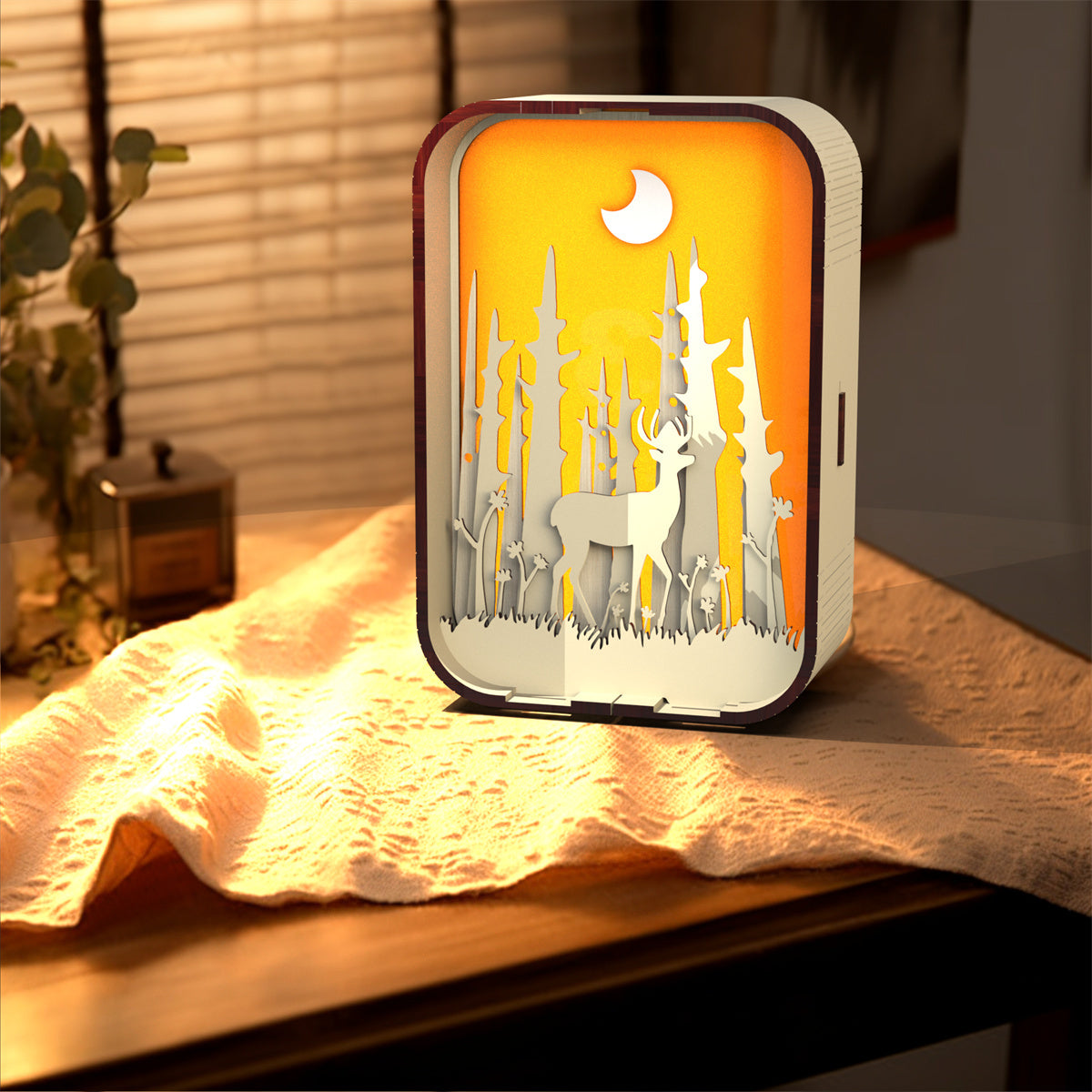 Woodcarving Light Creative Night Light